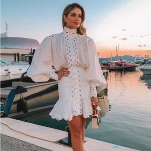 ZIMMERMANN WHITE CUT OUT DRESS